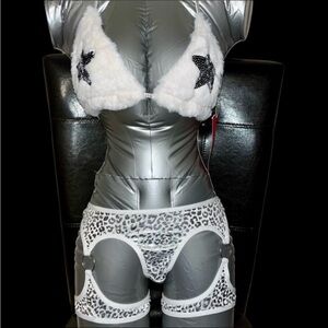 Rave Festival Exotic Dancewear Angel Costume Set